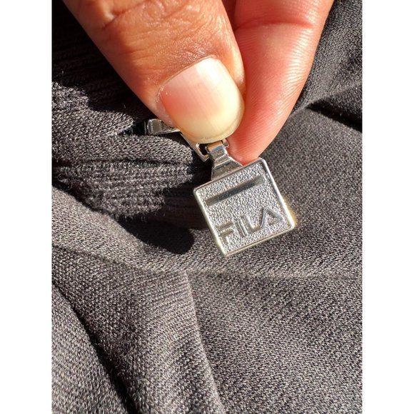 Thomas Reynolds Collection By Fila Men Large Black Sweater Knit High collar - Picture 8 of 12